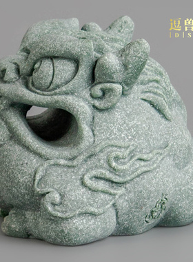 装饰镇纸摆件笔架砂石书法毛茶宠文房青陶瓷笔山笔搁用品