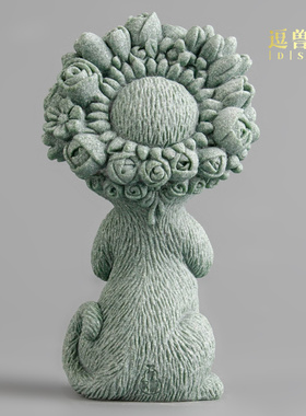 砂石家居装饰办公室动物创意桌面玄关礼品青客厅开业摆件