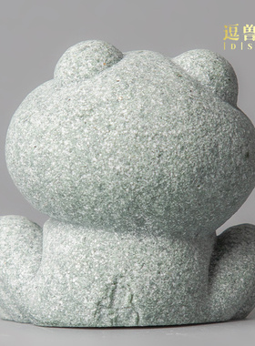 家居青宠精品中式国潮鱼缸茶桌面装饰办公假山创意摆件造景新砂石