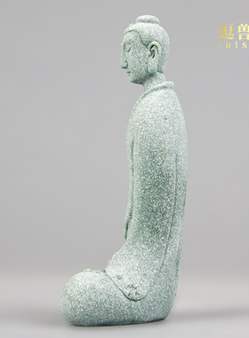 装饰品造景菩萨桌面国潮男摆件飞天砂石鱼缸敦煌茶室园艺青禅定