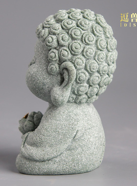 禅定茶宠摆饰居家如来国潮办公香精品插桌面装饰中式小佛像