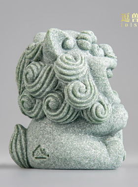 桌面装饰中式招财鱼缸摆设装饰新摆件造景客厅青风狮爷砂石