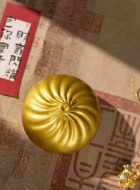 炳成铜 仁蒸面朱包33822蒸上福桌房装小日饰功品包子摆件手包书伴