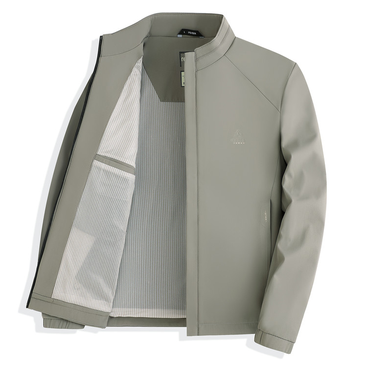 LUXURY PIG men's jacket 2026 new spring and autumn business casual middle-aged and elderly stand-up collar jacket 26613
