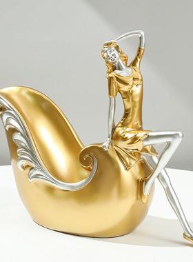 北欧时尚美女酒架摆件家居酒柜艺术装饰品红酒架酒吧酒托结婚礼品