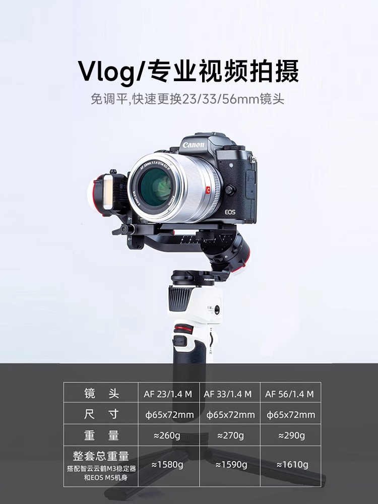 唯卓仕EOSM 23mm 33mm 56mmF1.4适用于佳能M口自动对焦可调大光圈-图2