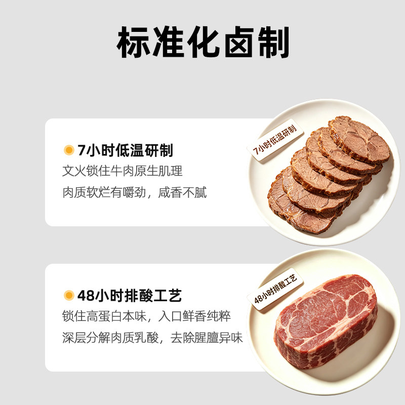 牧牛班南阳黄牛肉熟食卤牛肉五香即食真空卤味零食河南特产礼盒装