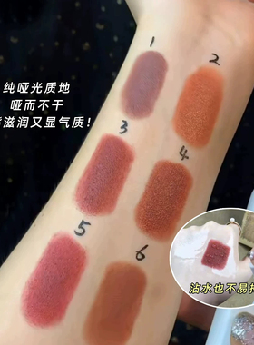 韩囸大牌正品轻雾哑光唇膏肉桂蜜桃持久滋润持久显色网红同款秋冬