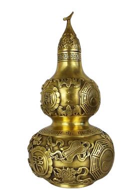 铜工艺礼品摆饰八卦镇葫芦家居住宅客厅卧室摆件招财福禄葫芦