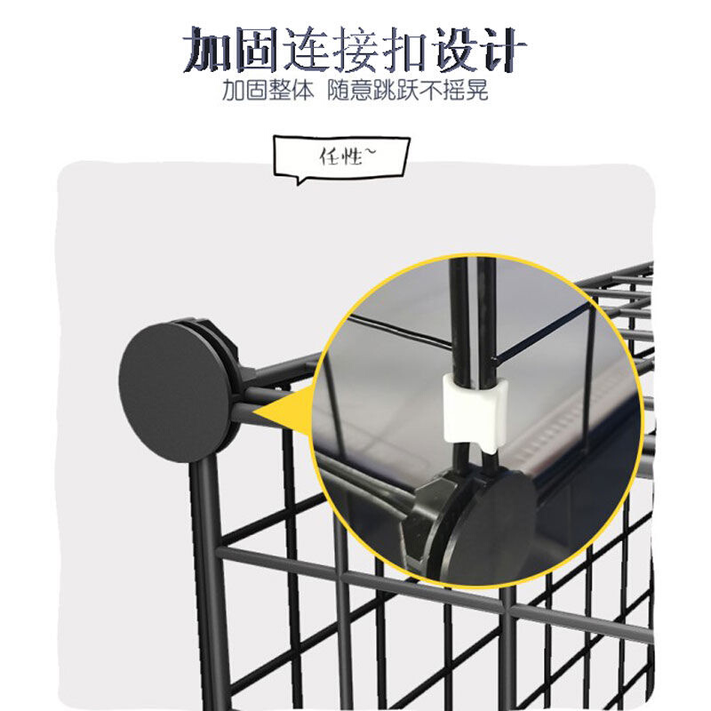 宠物围栏室内家用栅栏狗狗用品兔房子狗笼子护栏铁小型犬泰迪狗窝 - 图0