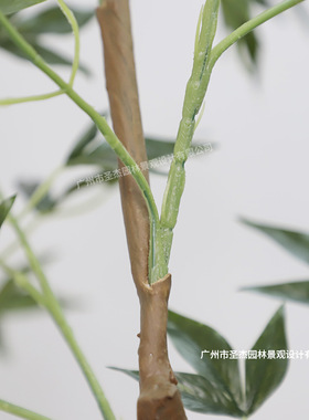 仿真南天竹 仿真新中式绿植盆景小树 家居酒店拍摄室内外造景绿植