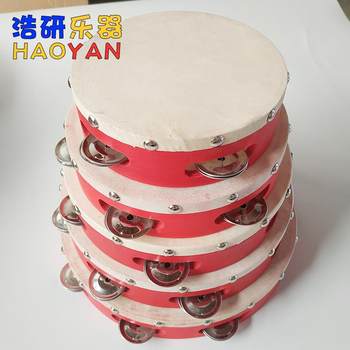 ໄມ້ tambourine sheepskin ຫົວ drum Orff ເຄື່ອງ percussion ການສຶກສາການສອນການເຕັ້ນລໍາຕົ້ນ, ການຊ່ວຍເຫຼືອການສອນ sheepskin spike tambourine