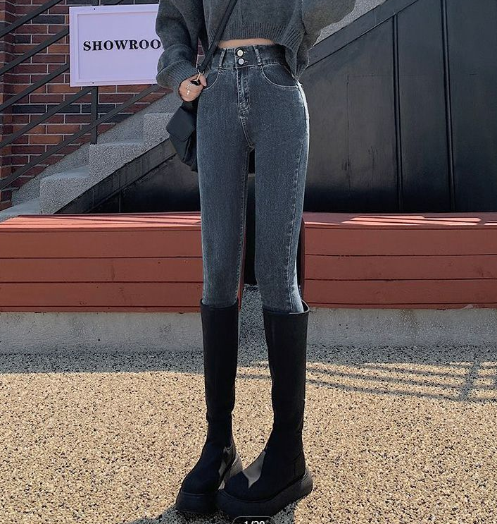 PQ高腰阔腿牛仔裤女直筒宽松2024新款垂感显瘦直筒裤_雅曼丽莎时尚se_女装/女士精品-第4张图片-提都小院