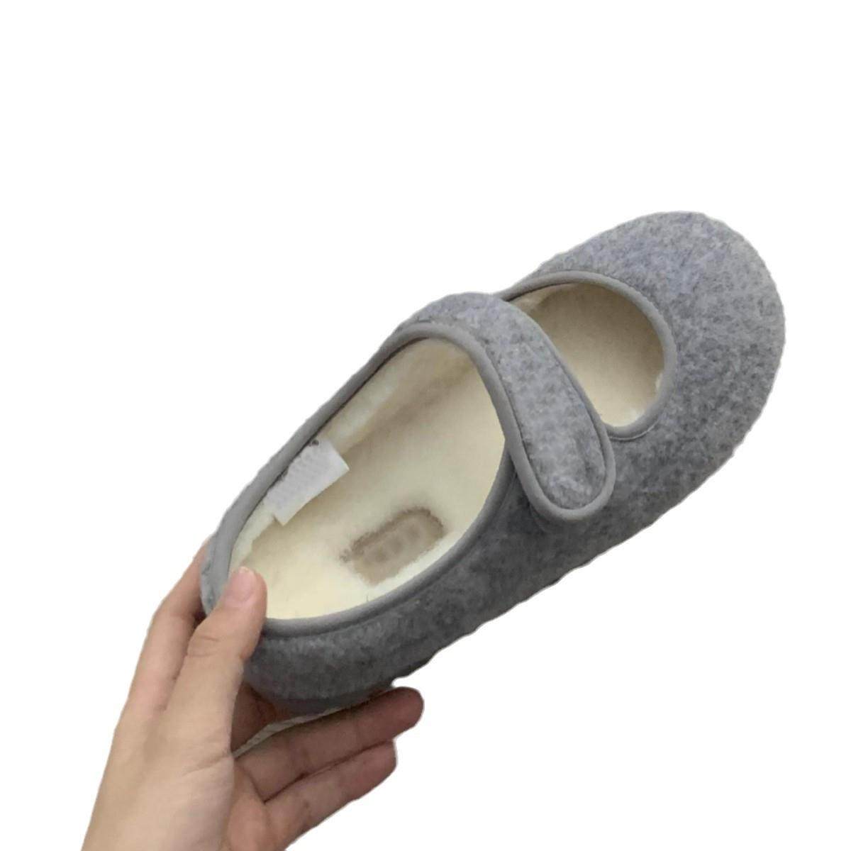 【现货】真皮羊羔毛毛豆豆棉鞋女外穿冬季加绒平底可爱玛丽珍单鞋,淘宝优惠券,粉丝福利购,淘宝优惠卷