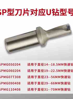 淘卡特 U钻快速暴力钻SPGT/MG060204-PM刀片不锈钢耐磨数控刀粒