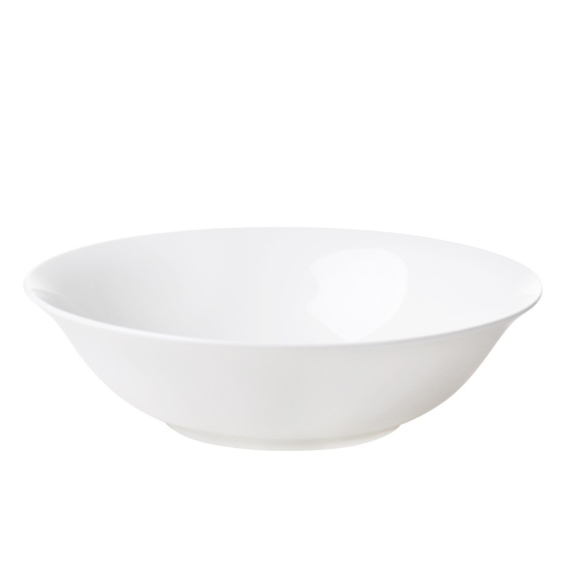 高档纯白骨瓷中式家用面碗汤面碗大号米饭碗易清洗釉下彩陶瓷餐具