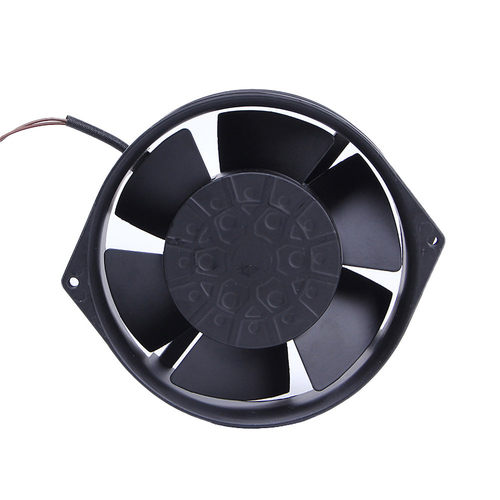 17255铝框铁叶大风量通风管道风机 直流散热风扇 D3KB1755BBH3W - 图1