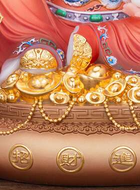 财神爷像家用摆件汉白玉财神五福财神聚宝财神比干文财神笑口财神