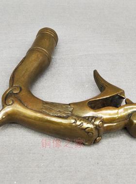 纯铜 仿古 龙头 太师 手杖头 拐杖头 拐棍头 手柄头 铜器