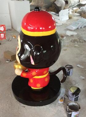 大型玻璃钢房地产酒店广场公园林商场卡通动画贺年猴雕塑装饰摆件