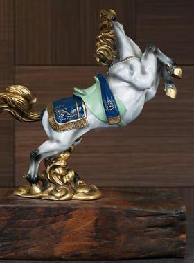 办公桌马摆件铜制装饰品家居商务送礼礼品玄关艺术品摆件