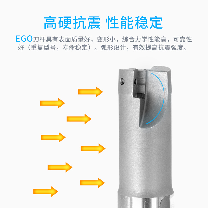 EGO数控刀杆400R26R0.8刀杆EAP400R平底直角抗震铣刀杆1604刀杆-图3