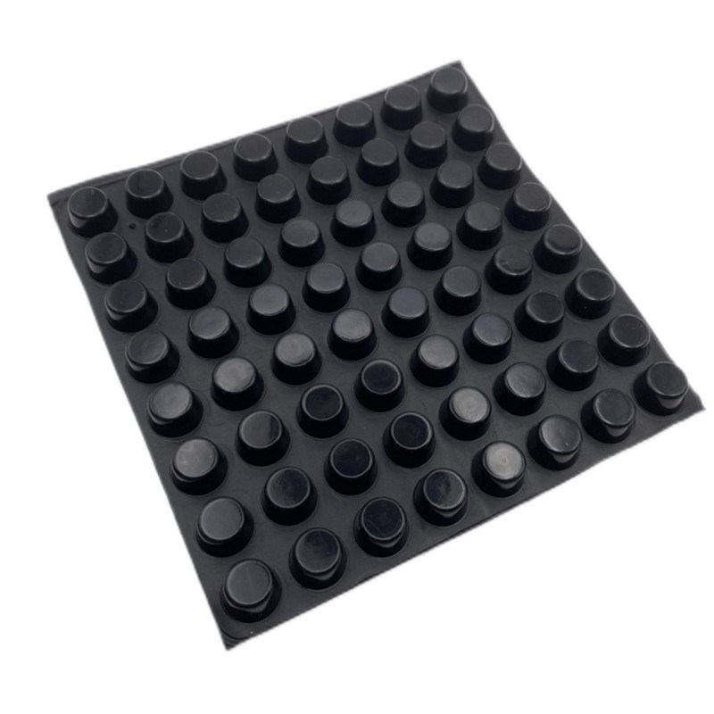 10*6 black self-adhesive silicone rubber feet, round chassis feet, diameter 10, thickness 6mm, 64 pcs