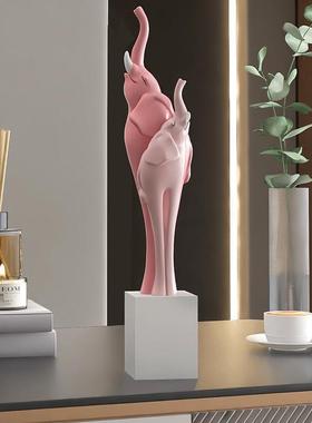 轻奢大象桌面摆件家居装饰品客厅电视柜酒柜玄关摆设乔迁新居礼品