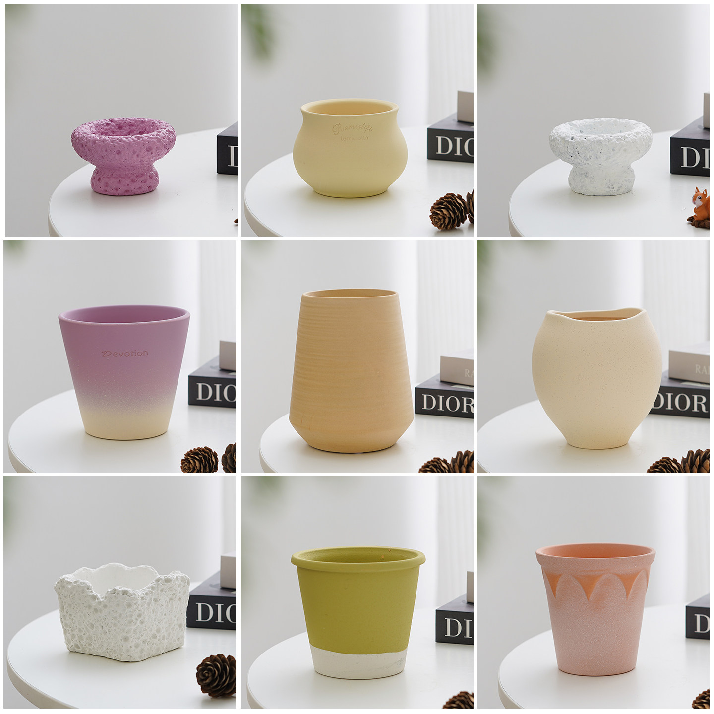 创意土培植物花瓶容器客厅办公室内工位桌面玻璃陶瓷器皿花盆摆件,淘宝优惠券,粉丝福利购,淘宝优惠卷