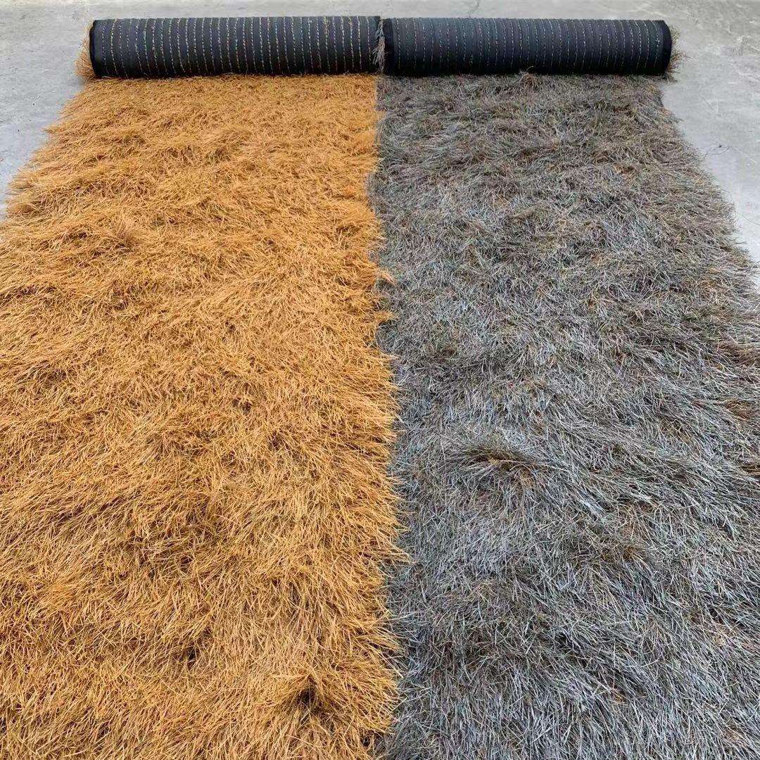 直销仿真地毯式茅草人造假稻草PE/PVC名宿复古园林景观防水 - 图2