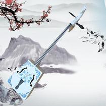 Manufacturer direct sales white green flower porcelain mattuccen double head horse head black sandalwood shaft black sandalwood finger board professional musical instrument