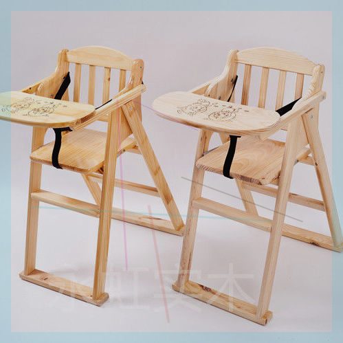 全实木儿童餐椅餐厅BB餐椅餐凳可折叠儿童餐桌椅家用婴儿餐桌椅子