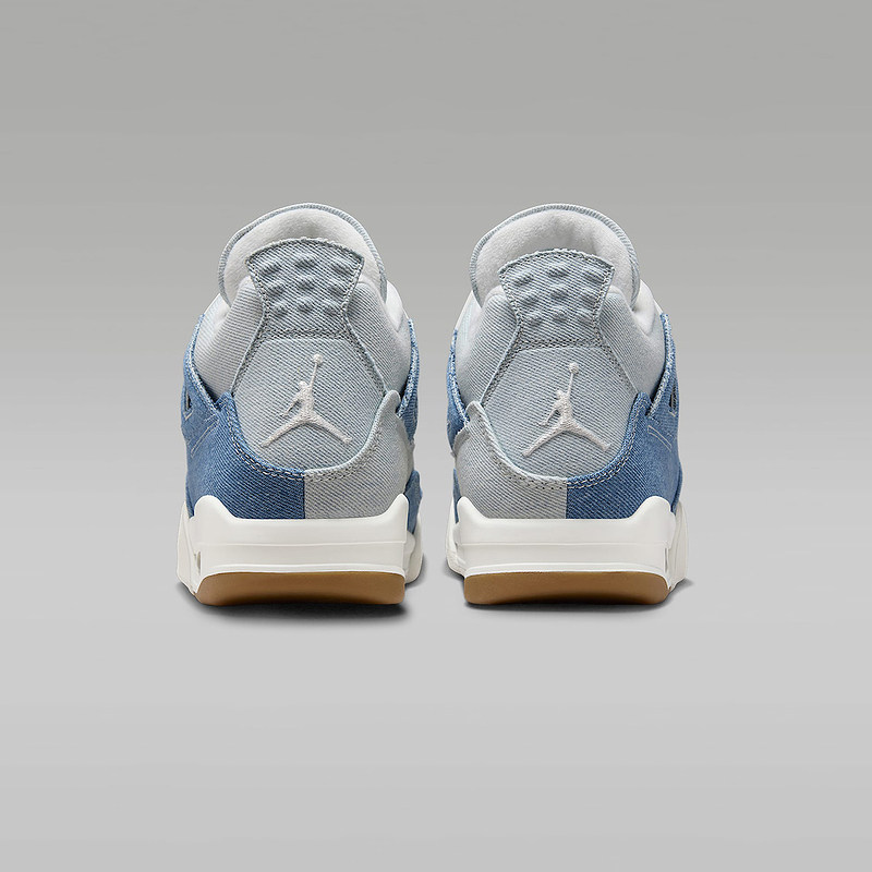 JORDAN耐克女鞋AJ4复刻混搭牛仔布运动鞋复古篮球鞋IB6716-100 - 图2