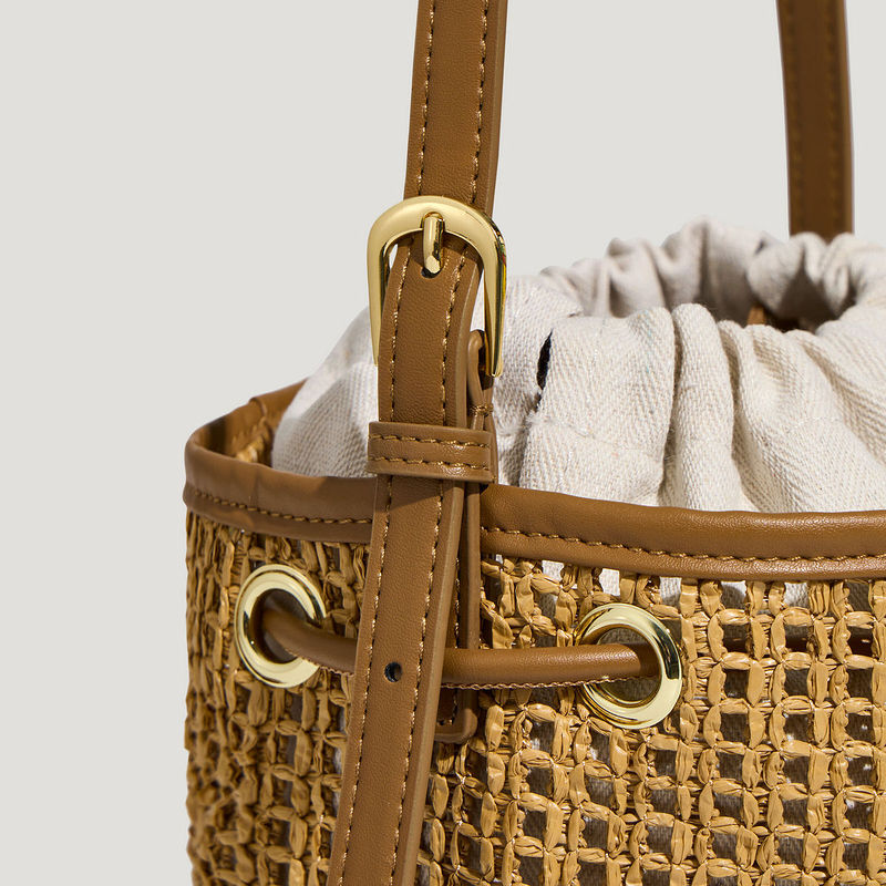 Adidas Clover CROCHET CBD Pastoral Style Casual Shoulder Bag Women's Small Tote Bag LE9845