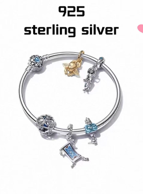 【新品】S925纯银万里挑一手镯套装冬日雪花轻奢礼物