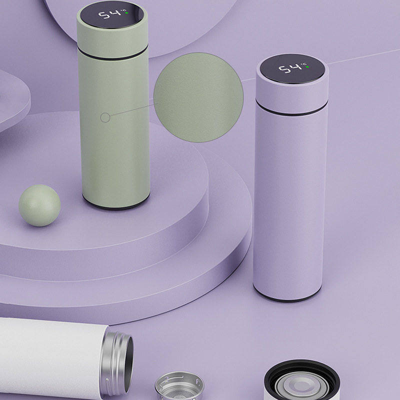 B38显温智能杯304不锈钢保温杯不掉漆喷塑工艺杯子商务礼品水杯,淘宝优惠券,粉丝福利购,淘宝优惠卷