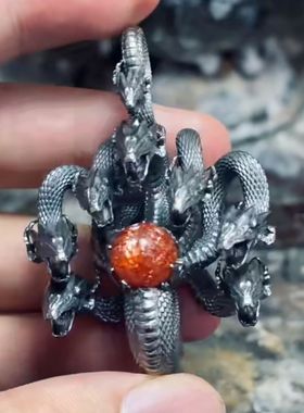 八岐大蛇挂坠艺术时尚小众