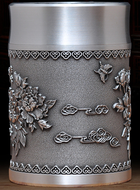 锡茶叶罐摆件大号家居客厅茶几装饰品茶具茶锡器金属Y储茶罐工艺