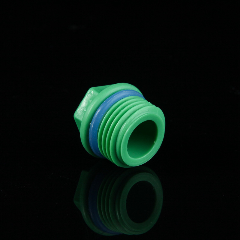 PPR带皮圈外丝堵头外牙管堵202532六角塑料堵头4分6分1寸管堵头 - 图2