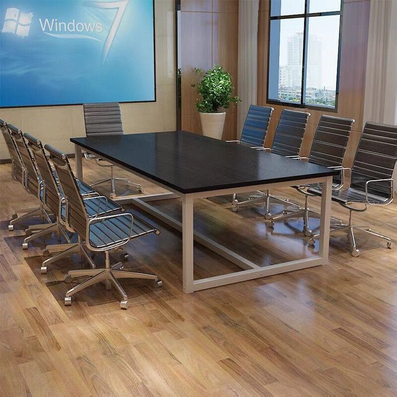 客厅大长书桌长桌简约现代工作台长条桌会议室桌椅组合办公大桌