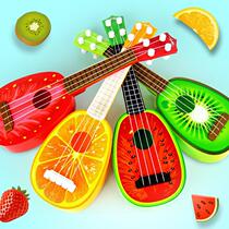 Children emulated guitar can play Yukri mini fruit guitar instrument small number 36cm Kindergarten delivery