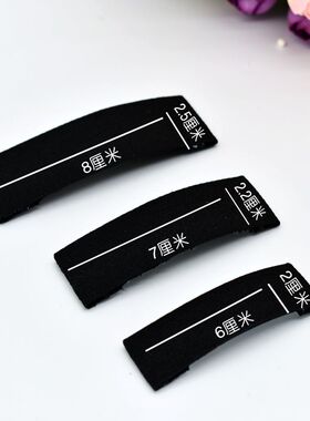 布艺侧边发夹刘海碎发边夹头顶一字发卡女发饰头发夹子