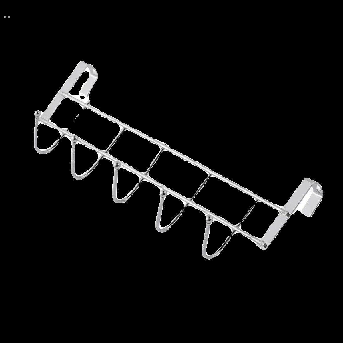不锈钢整体橱柜门背5连挂钩置物卡夹钩 厨房免打孔锅铲汤勺收纳沥,淘宝优惠券,粉丝福利购,淘宝优惠卷