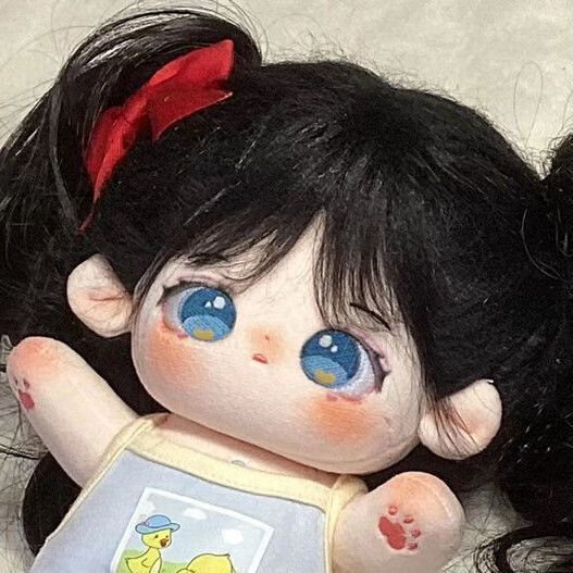 秋天棉花娃娃公仔女20cm厘米裸娃衣服毛绒玩偶送同小女孩生日礼品