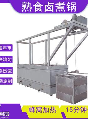 不锈钢方形卤煮锅商用驴肉虎皮鸡爪蒸汽卤煮锅扒鸡烧鹅卤煮设备