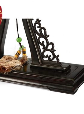 紫光檀复古典老式插屏台屏摆件屏风木宫扇实木工艺扇摆件工艺品