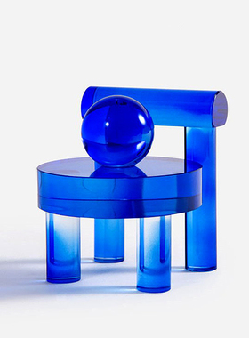 现代意式轻奢创意奇趣小众设计感精致水晶摆件样板间家居软装饰品