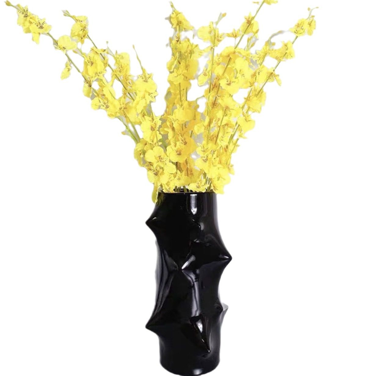 意式简约创意黑白树脂花瓶干花花器现代售楼中心样板房间软装饰品,淘宝优惠券,粉丝福利购,淘宝优惠卷