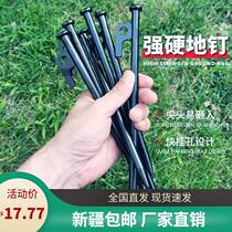 Xinjiang Outdoor Sky Curtain Tent Camping Steel Nail Field Camping Pile Gardening Fixed Steel Nail Camping