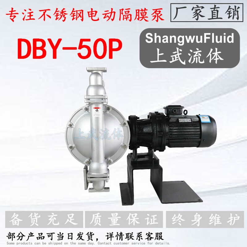 DB-Y50P型耐腐蚀不锈钢电动隔膜泵/DN50（2寸）电动隔膜泵2.2KW - 图2